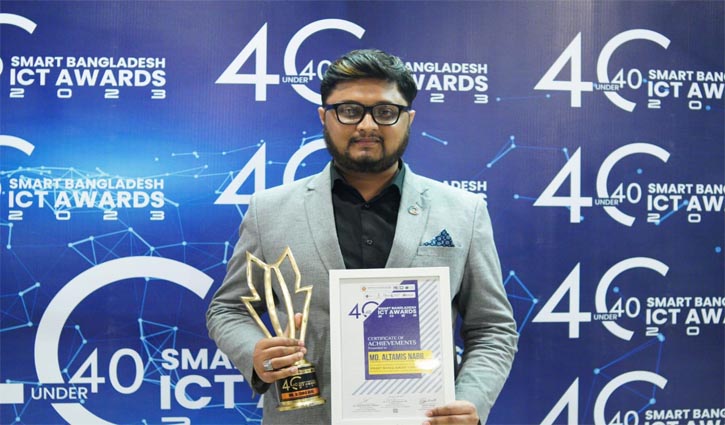 Altamis Nabil wins 40Under40 Smart Bangladesh ICT Award